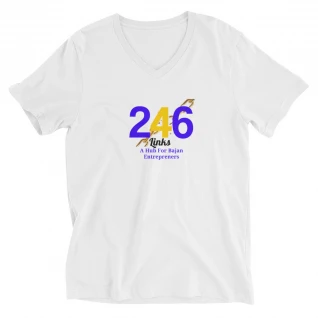 Unisex Short Sleeve V-Neck T-Shirt