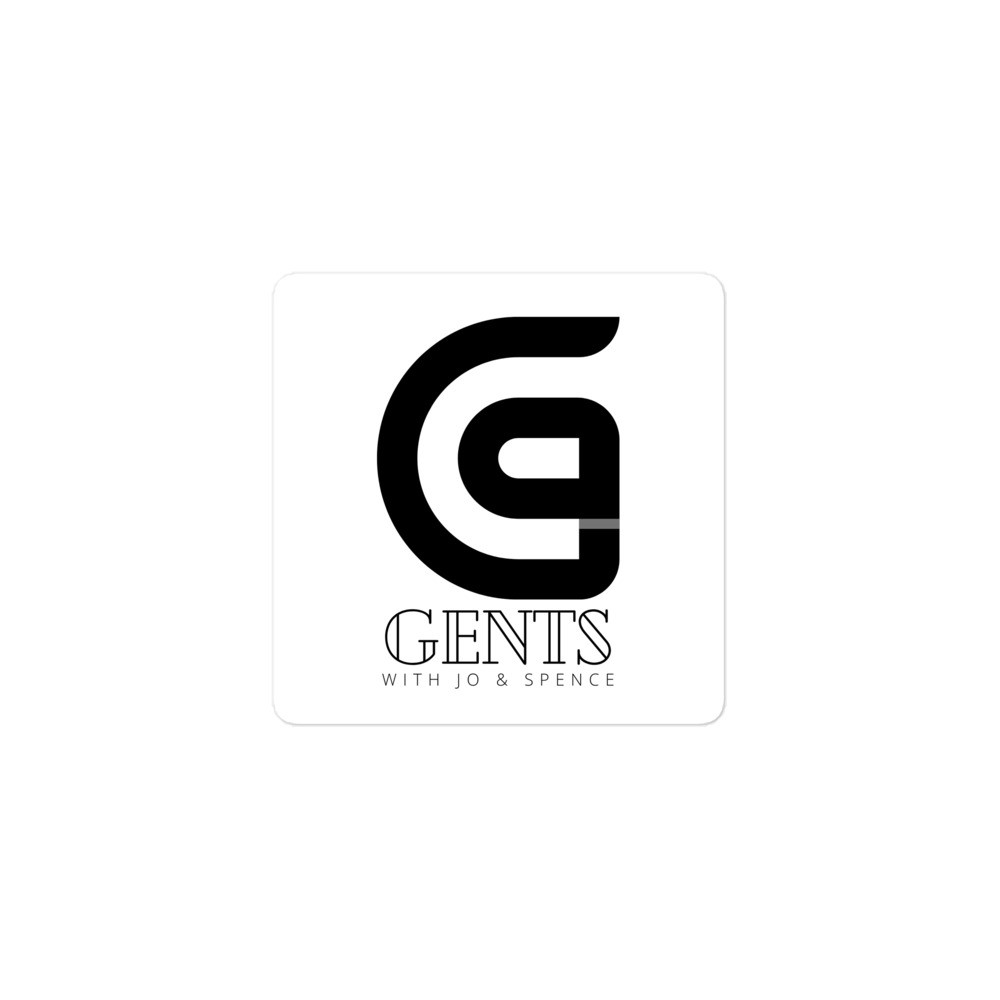 Gents with Jo and Spence stickers