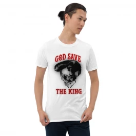 Camiseta Blanca Manga Corta God Save The King