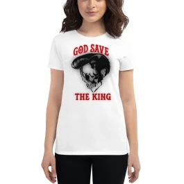 Camiseta Blanca Manga Corta God Save The King