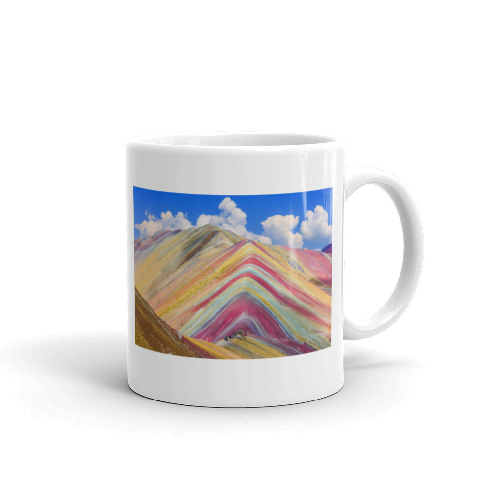 White glossy mug