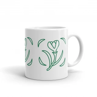 White glossy mug