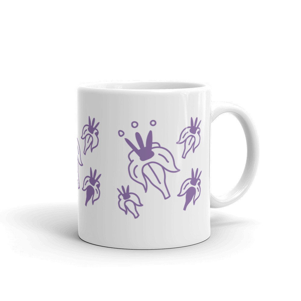 White glossy mug