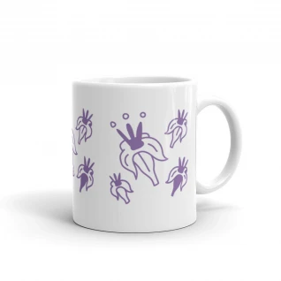 White glossy mug