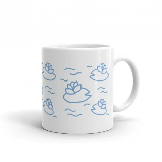 White glossy mug