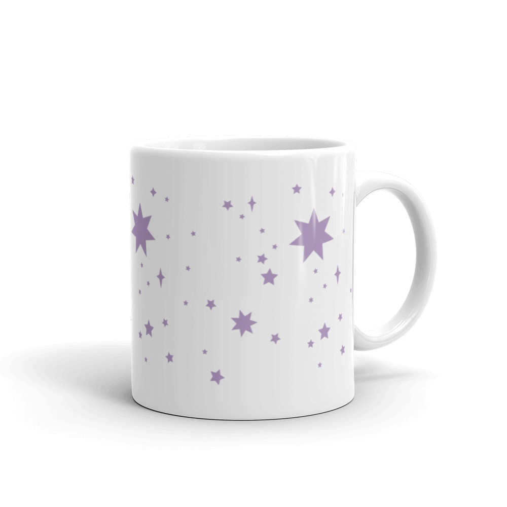 White glossy mug
