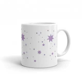 White glossy mug