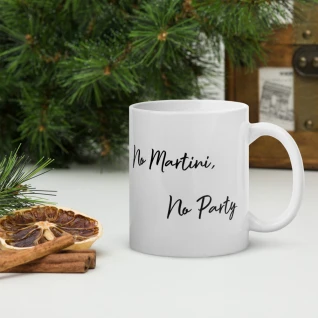 White glossy mug