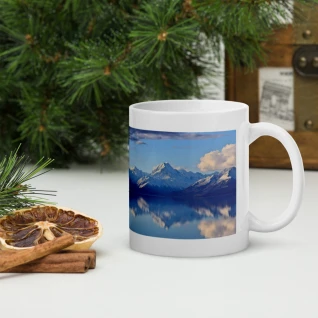 White glossy mug