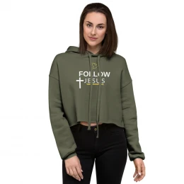Follow Jesus Crop Hoodie