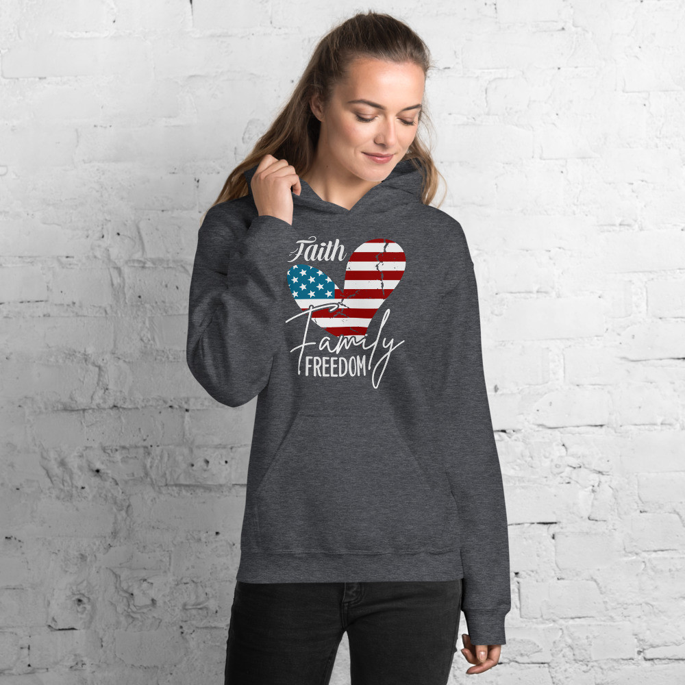 Faith, Family, Freedom - Ladies Hoodie