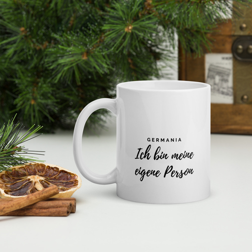 White glossy mug: Expressions Collection - Germania