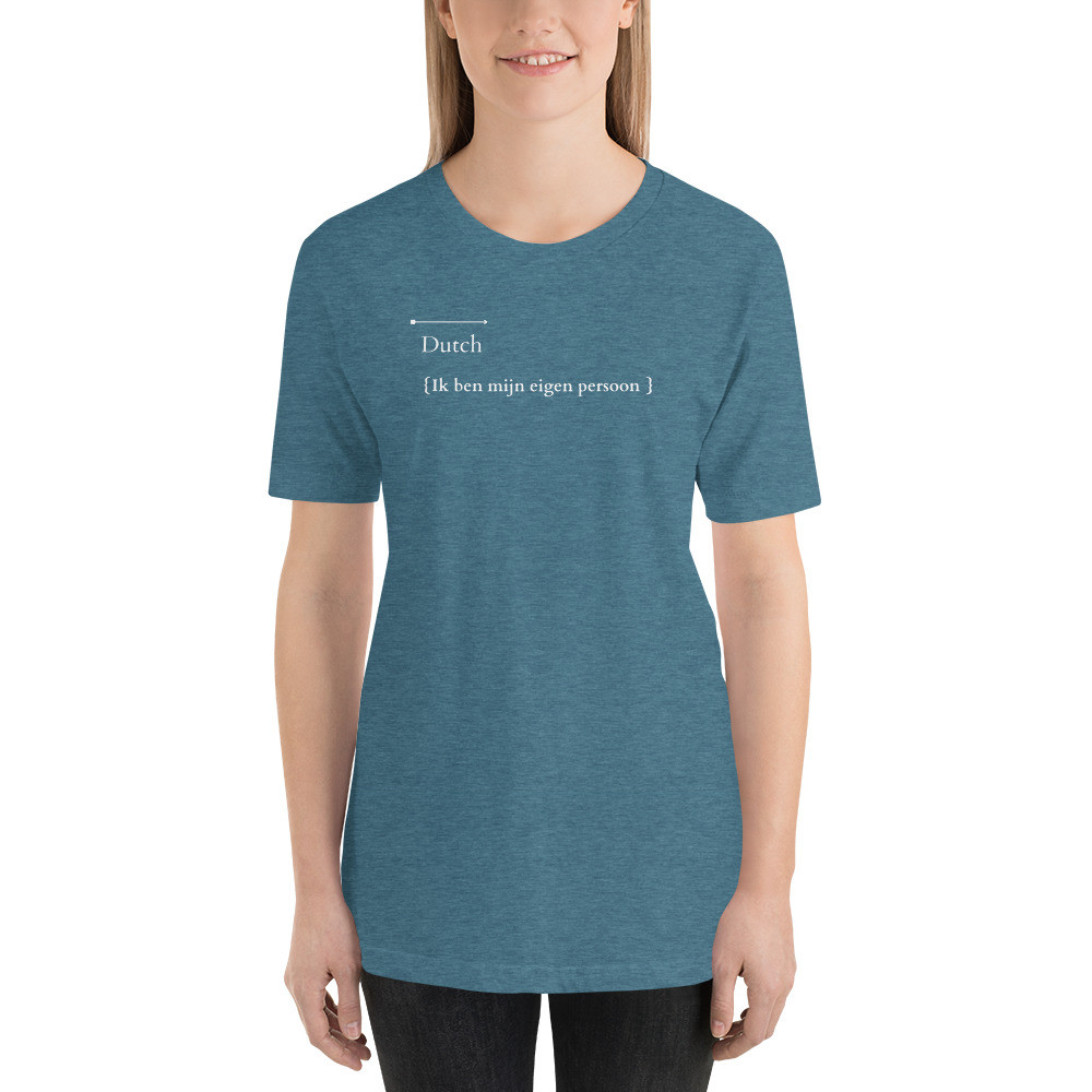 Short-Sleeve Unisex T-Shirt: Expressions collection - Dutch