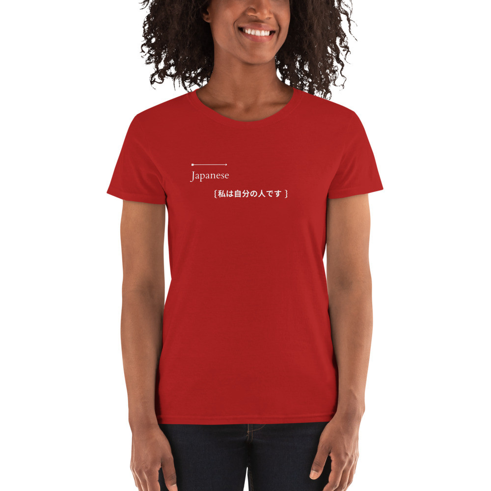 Women's short sleeve t-shirt: Expressions Collection - Japanese