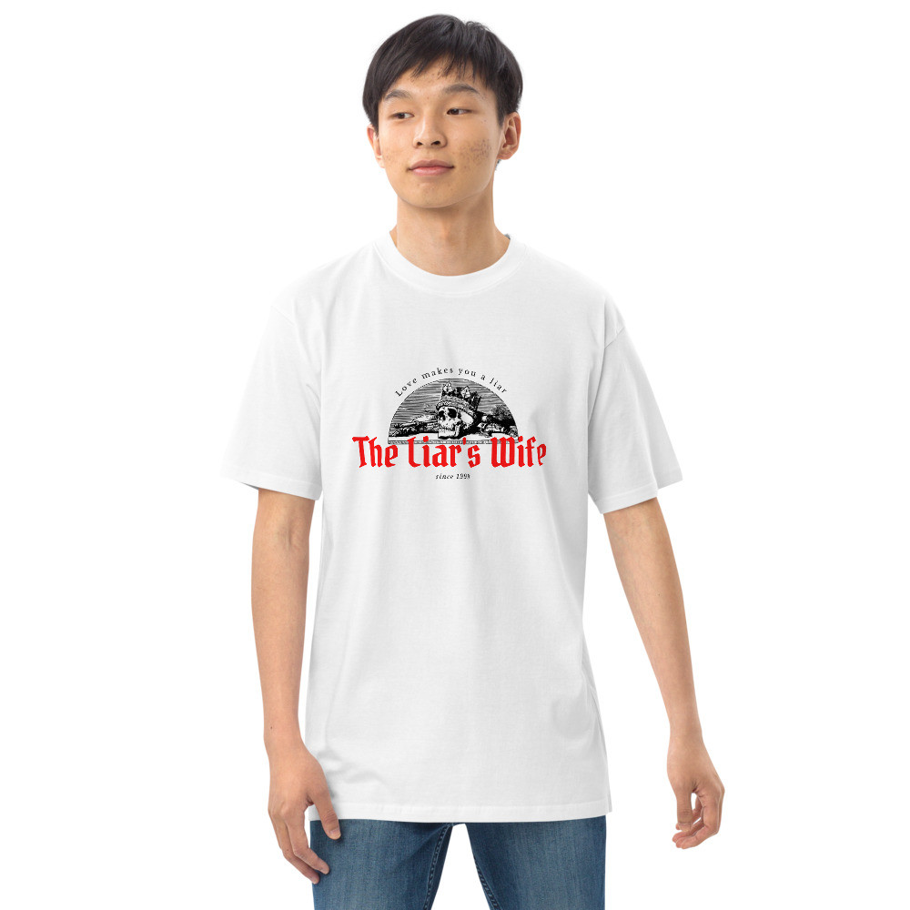 Men’s premium heavyweight tee: The Liar's wife