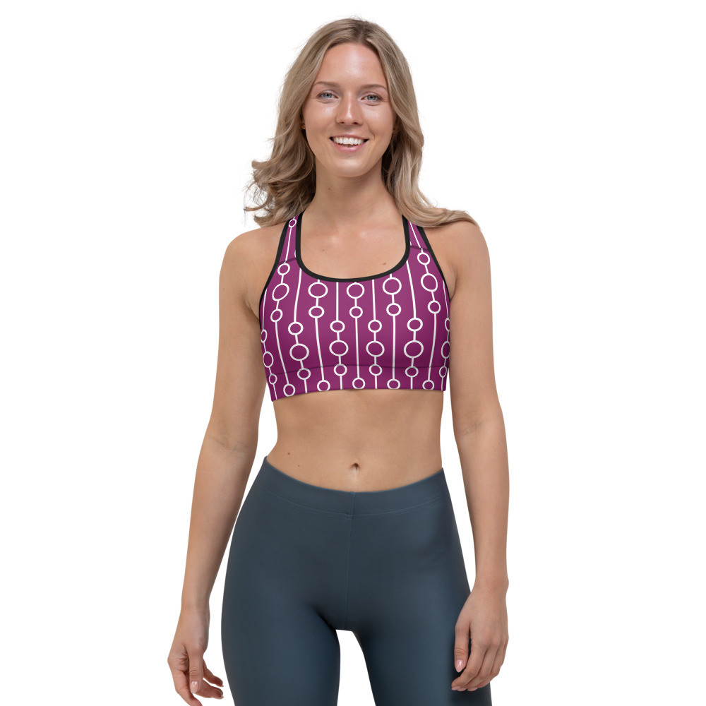 Sports bra: Eggplant