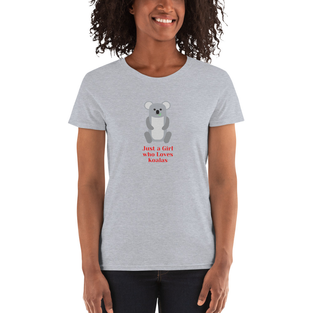Women's short sleeve t-shirt: Just a girl