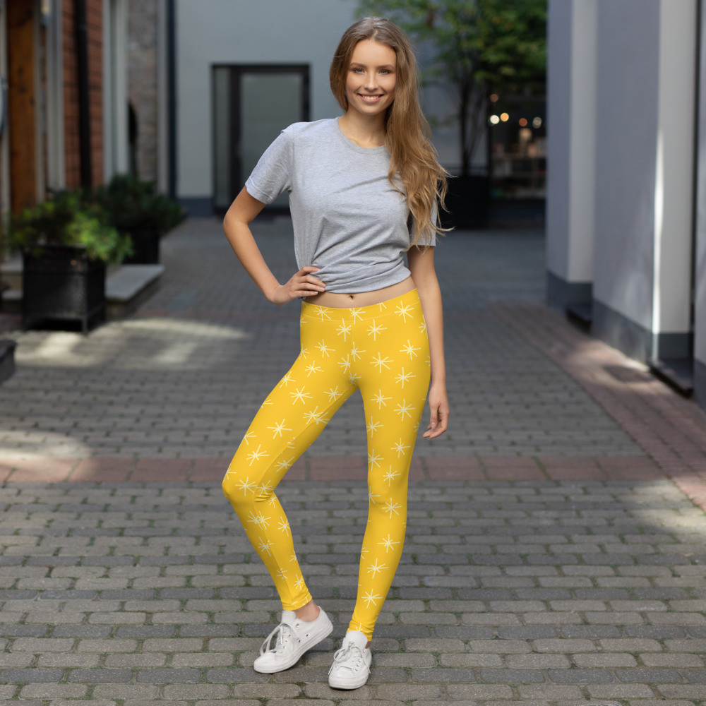 Leggings: Pattern Yellow Stars