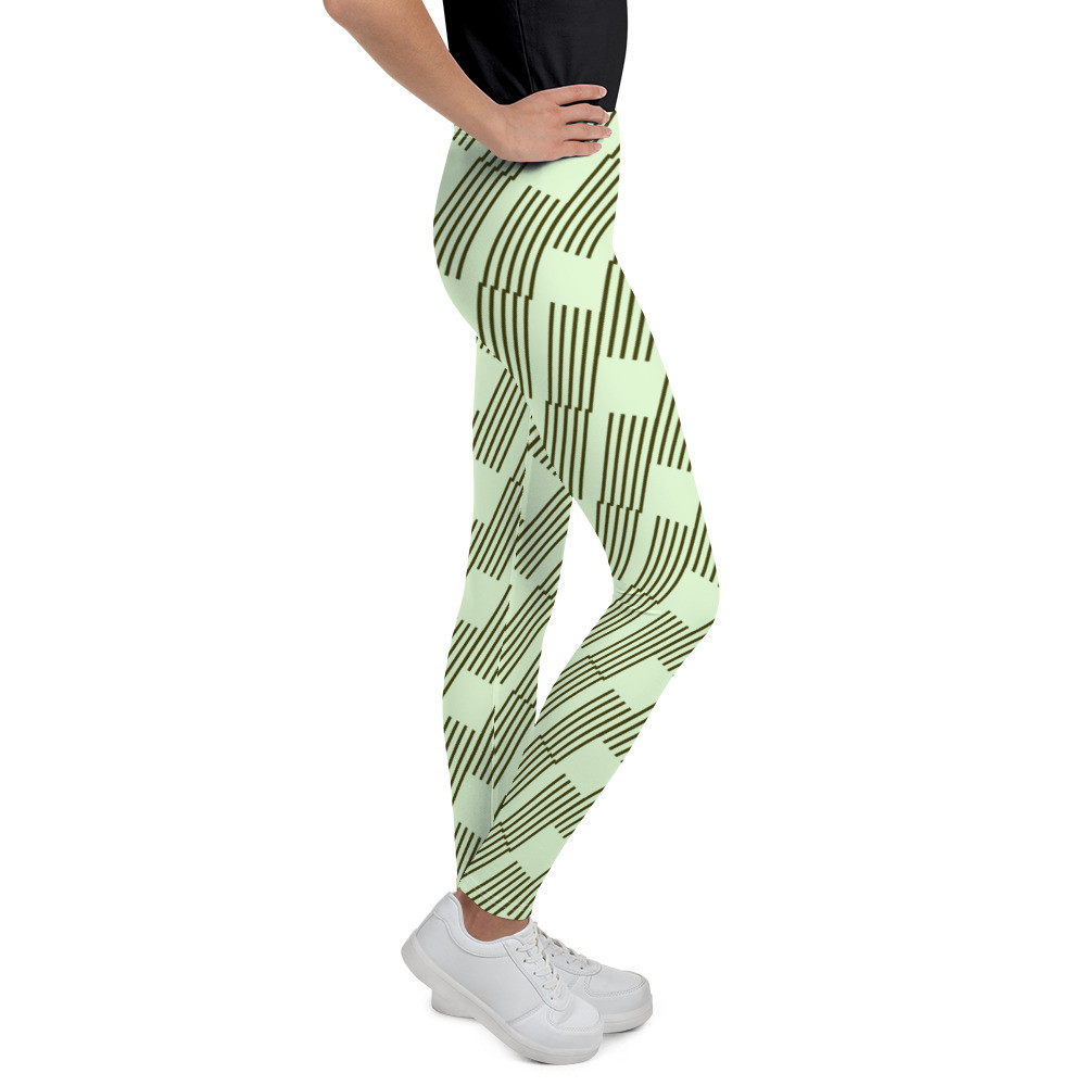 Youth Leggings: Vertical Lines