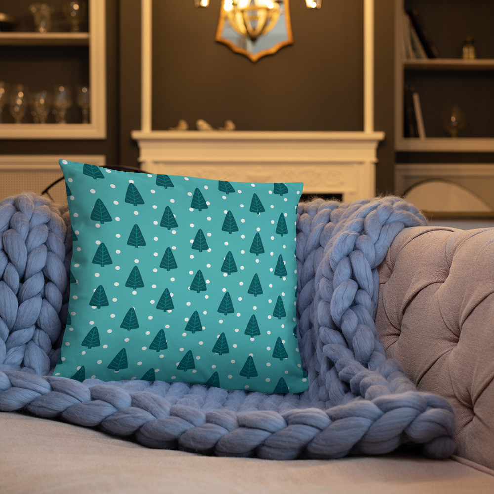 Basic Pillow: Festive Christmas Trees