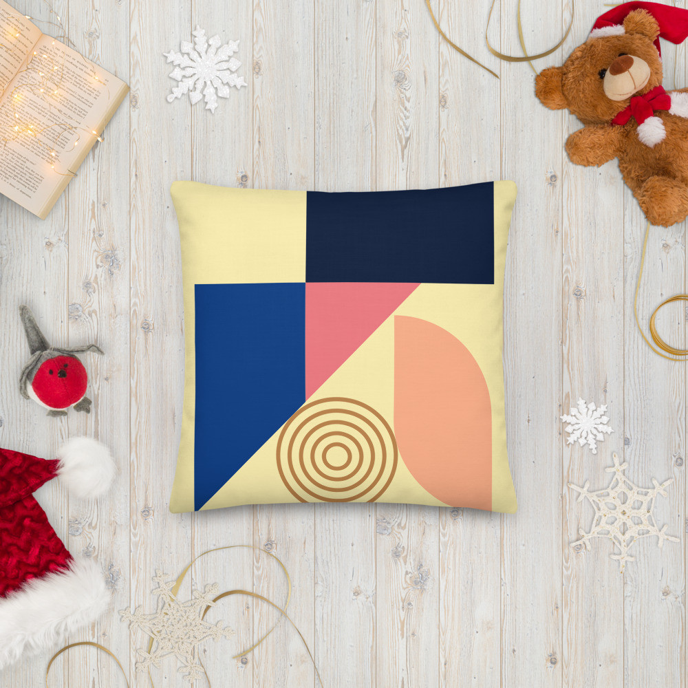 Premium Pillow: Abstract Concentric Circle