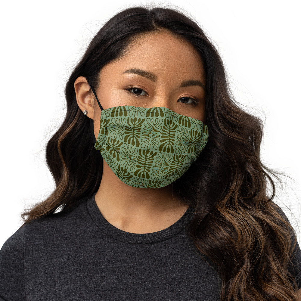 Premium face mask: Abstract Leaves