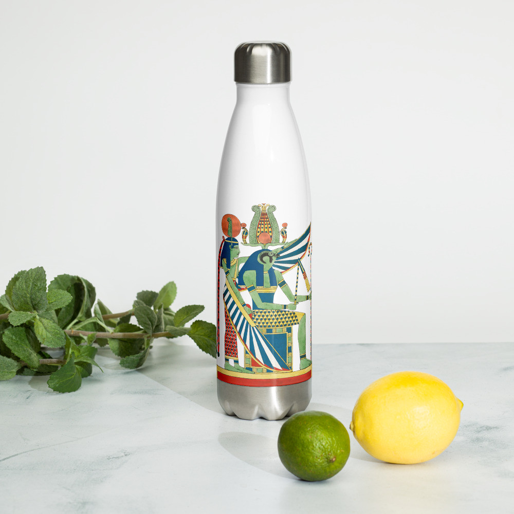 Stainless Steel Water Bottle: Art of Ancient Egypt