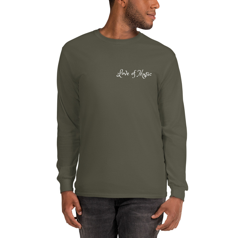 Men’s Long Sleeve Shirt: Love of Music