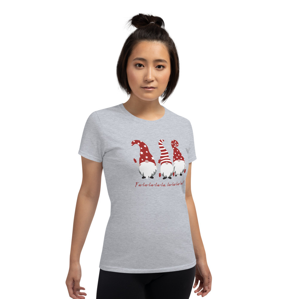 Women's short sleeve t-shirt: Christmas Fa La