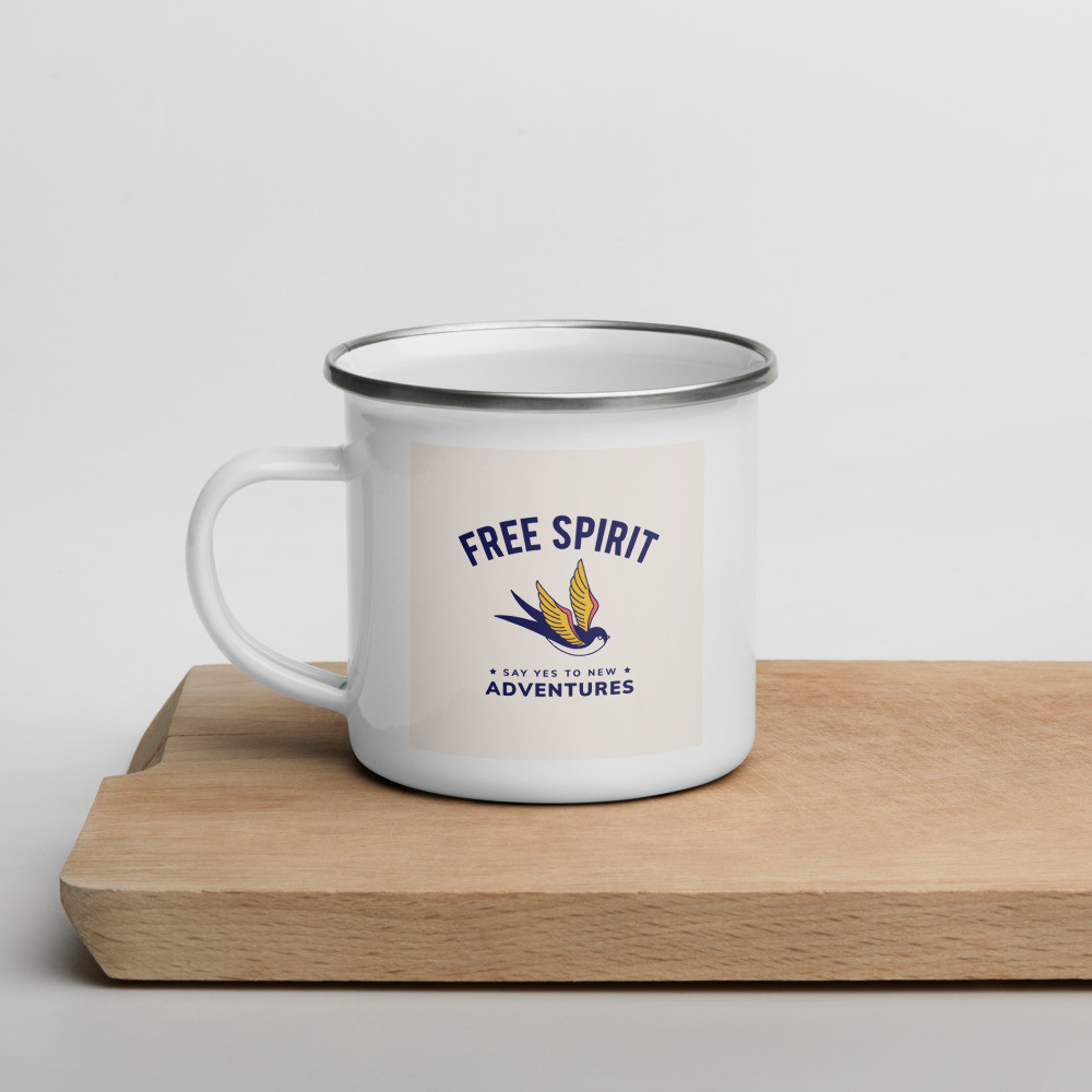 Enamel Mug: Free Spirit