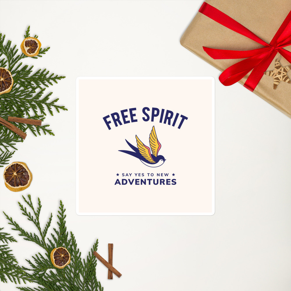 Bubble-free stickers: Free Spirit
