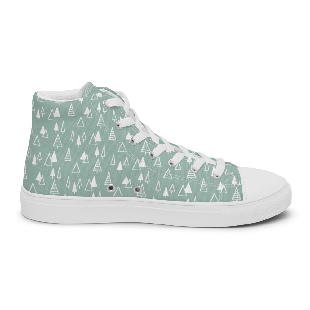 Women’s high top canvas shoes: Christmas Trees