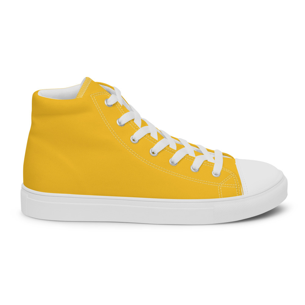 Women’s high top canvas shoes: Yellow Stars
