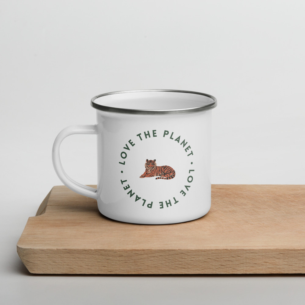 Enamel Mug: Love the Planet