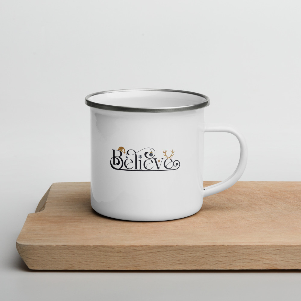 Enamel Mug: Believe