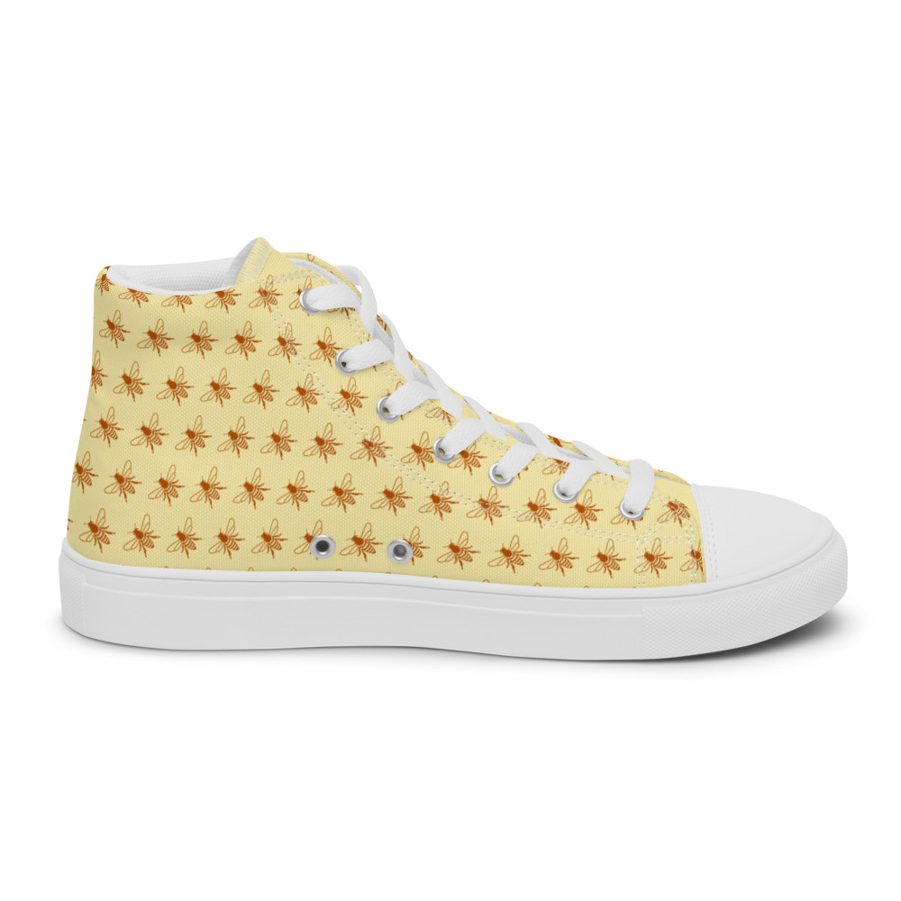 Women’s high top canvas shoes: Yellow Wasp