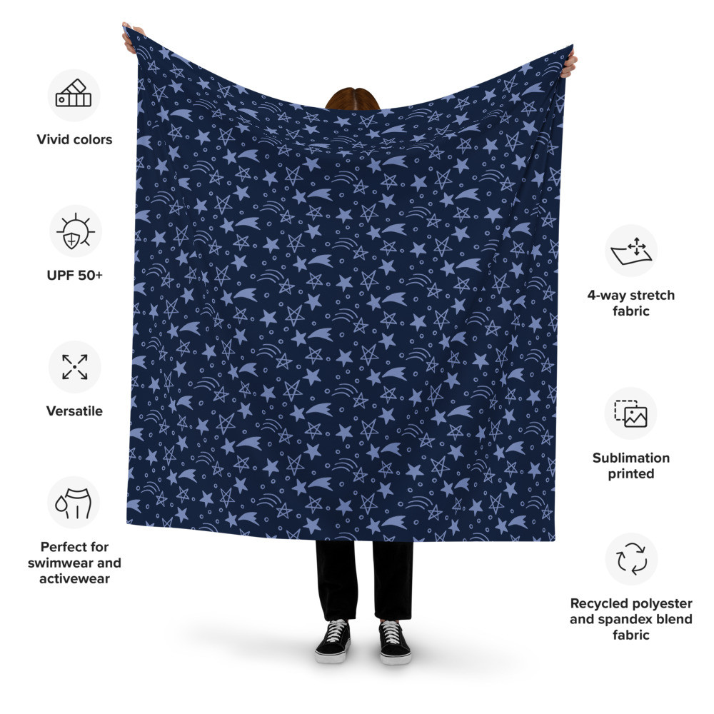 Recycled polyester fabric: Festive Stars