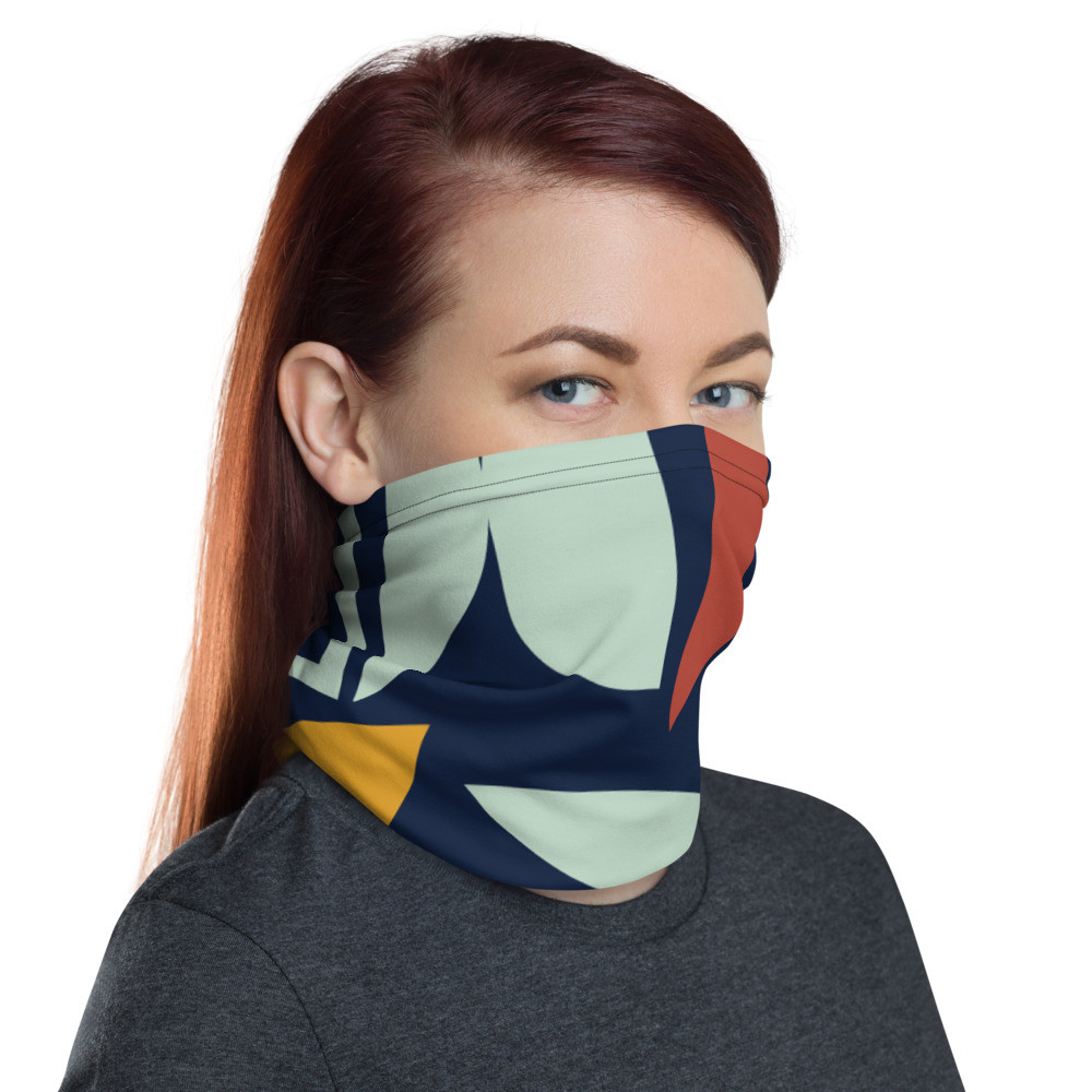 Neck Gaiter: Abstract Half Circles