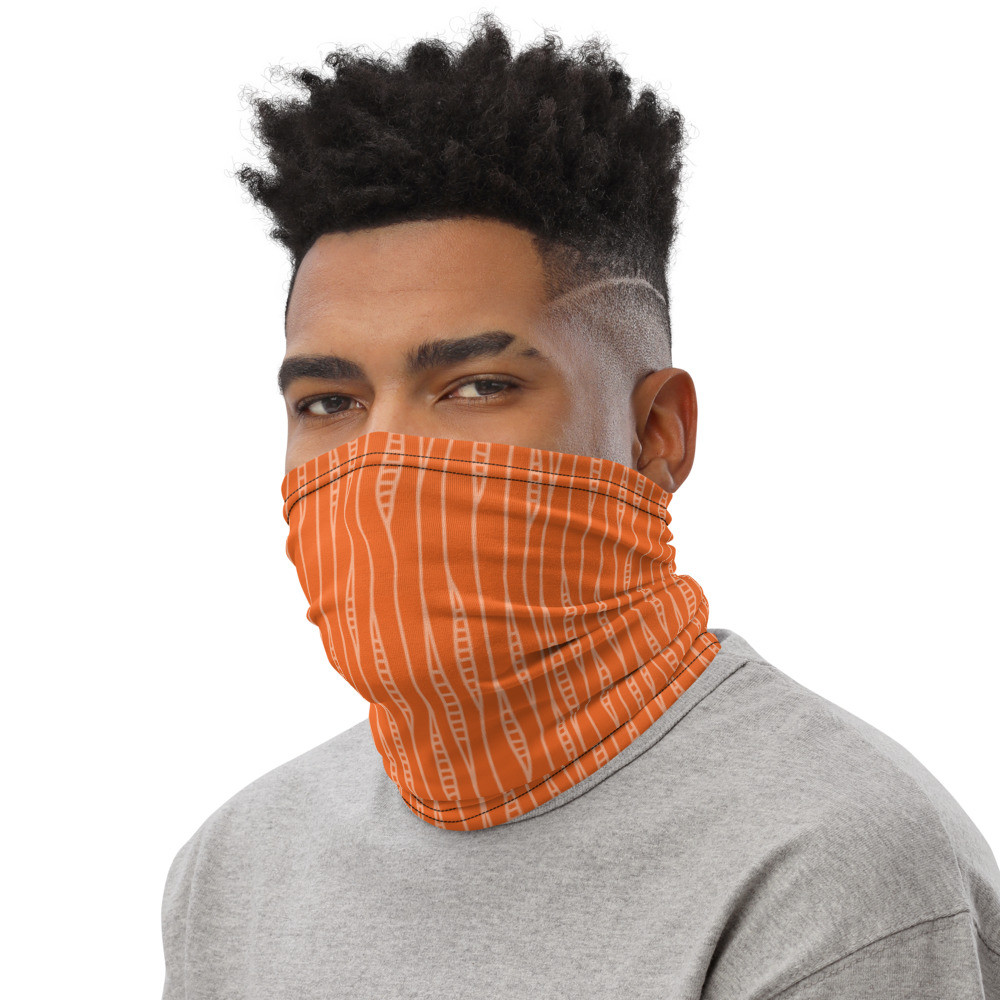 Neck Gaiter: Pattern Orange