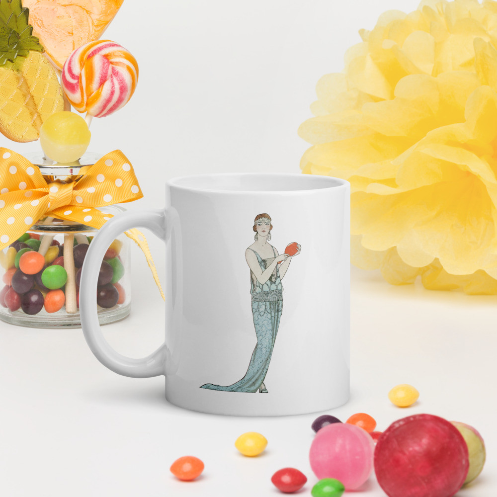 White glossy mug: Fashion by Barbier