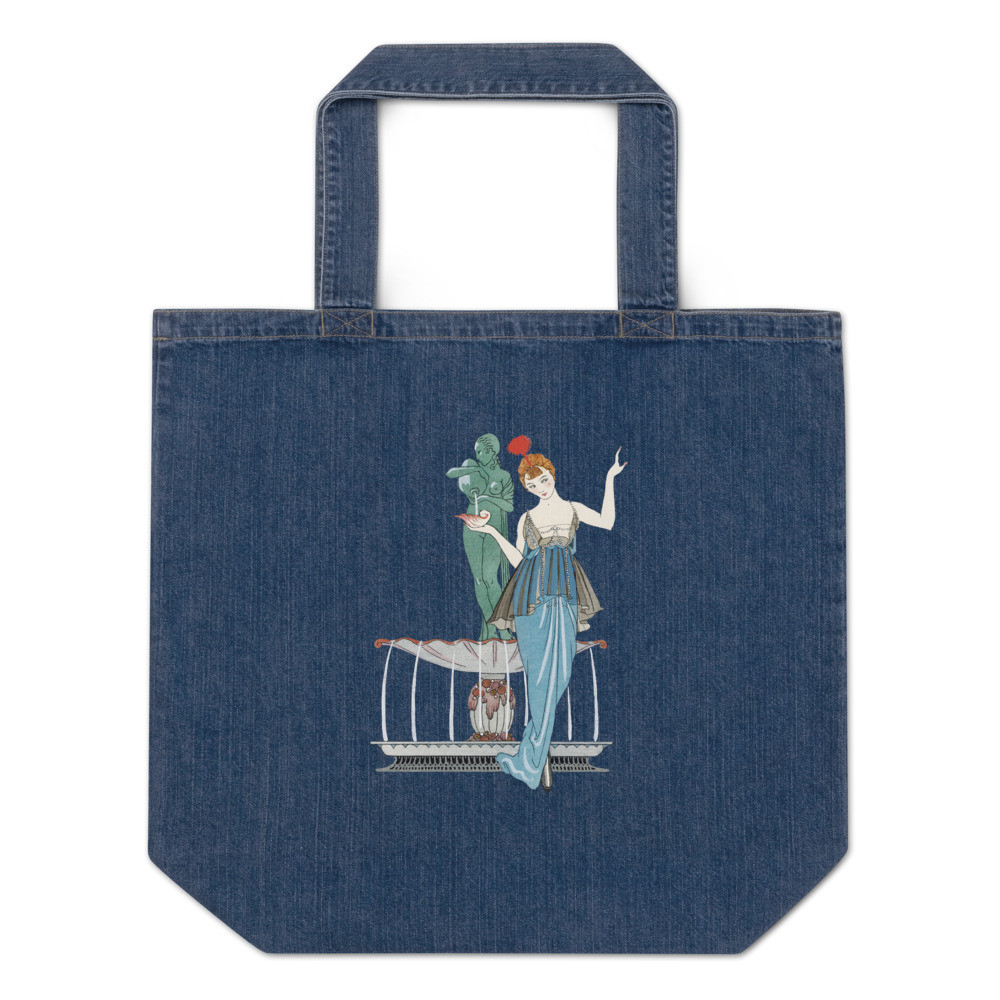 Organic denim tote bag: Fashion by Barbier
