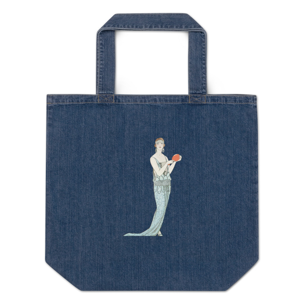 Organic denim tote bag: Fashion by Barbier