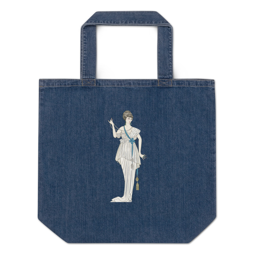 Organic denim tote bag: Fashion by Barbier