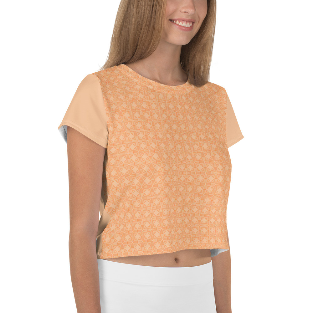 All-Over Print Crop Tee: Circles