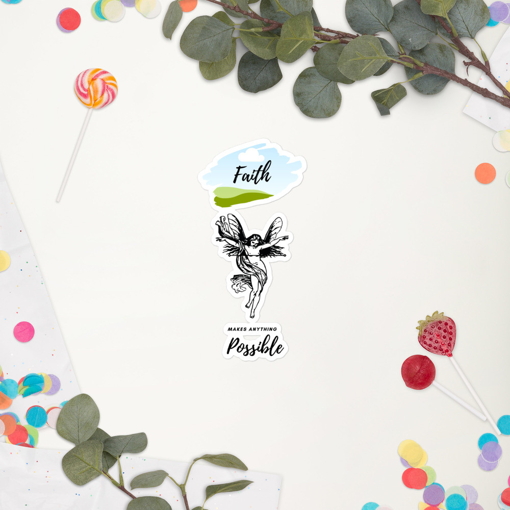 Bubble-free stickers: Faith Makes