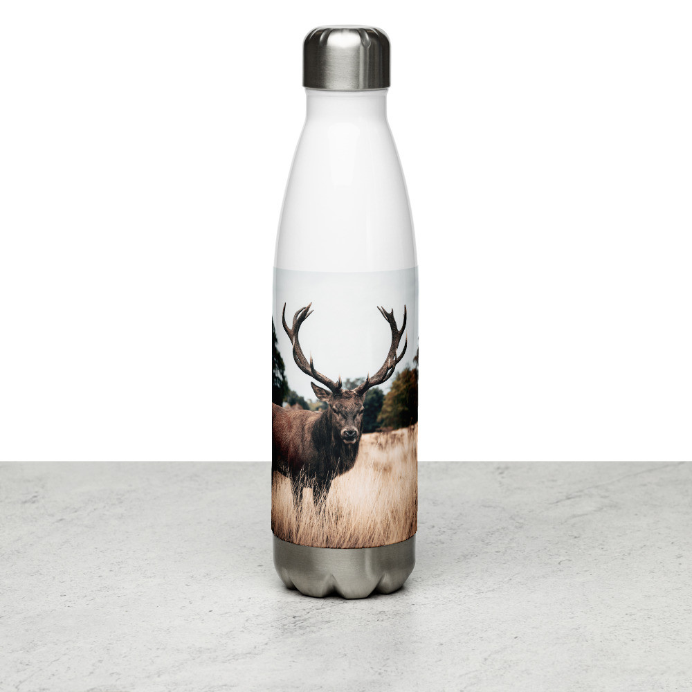 Stainless Steel Water Bottle: Wild Deer