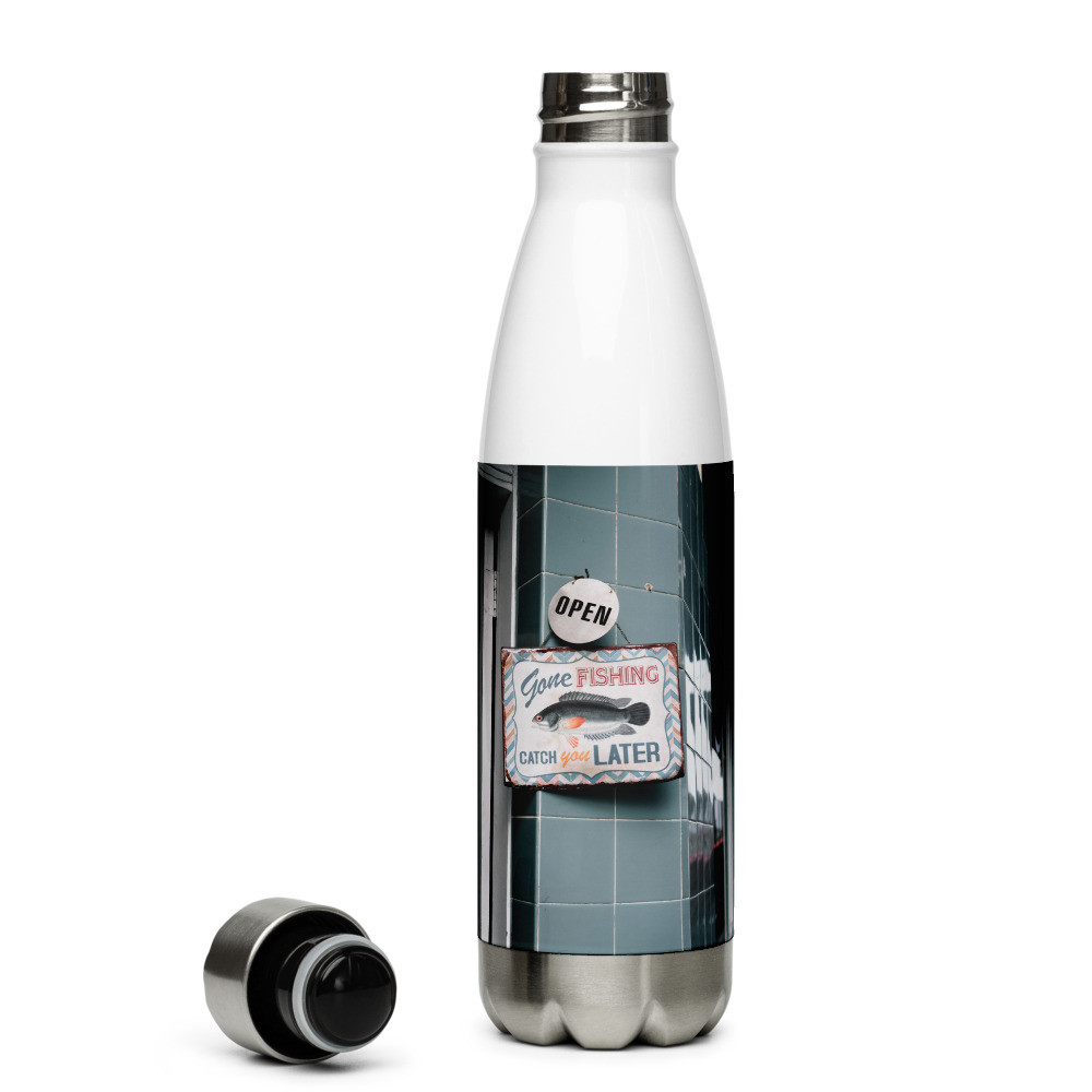 Stainless Steel Water Bottle: Gone Fishing