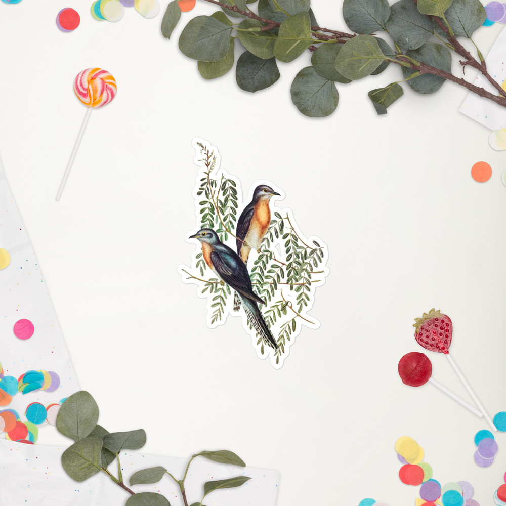 Bubble-free stickers: Nature's Birds