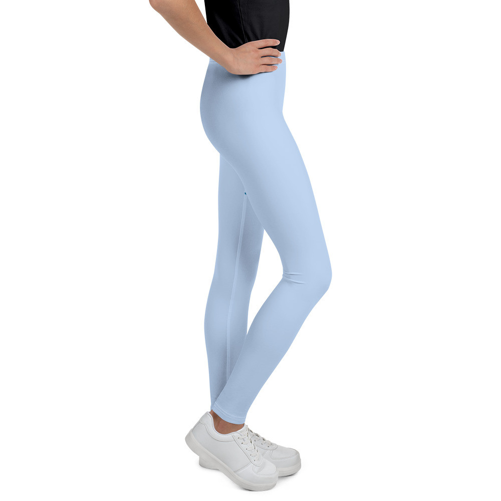 Youth Leggings: Festive Blue