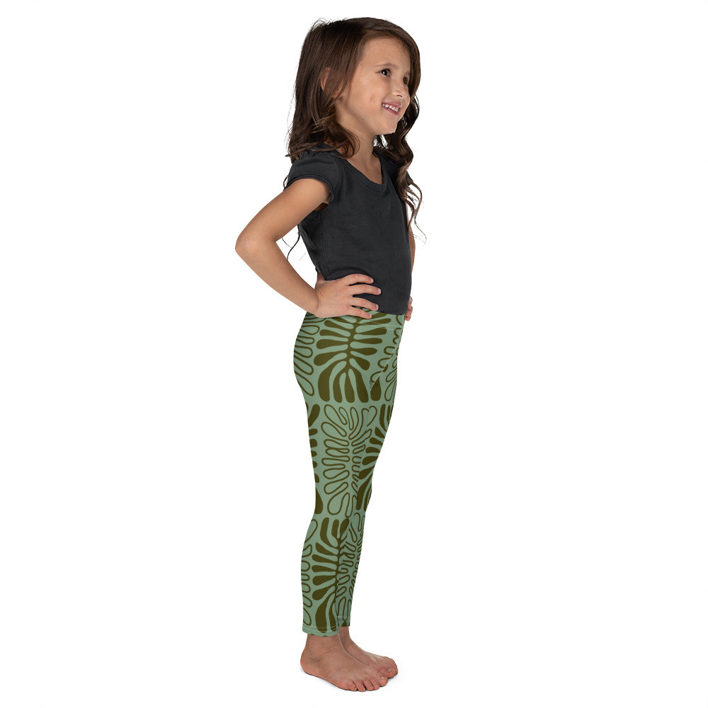Kid's Leggings: Abstract Leaves